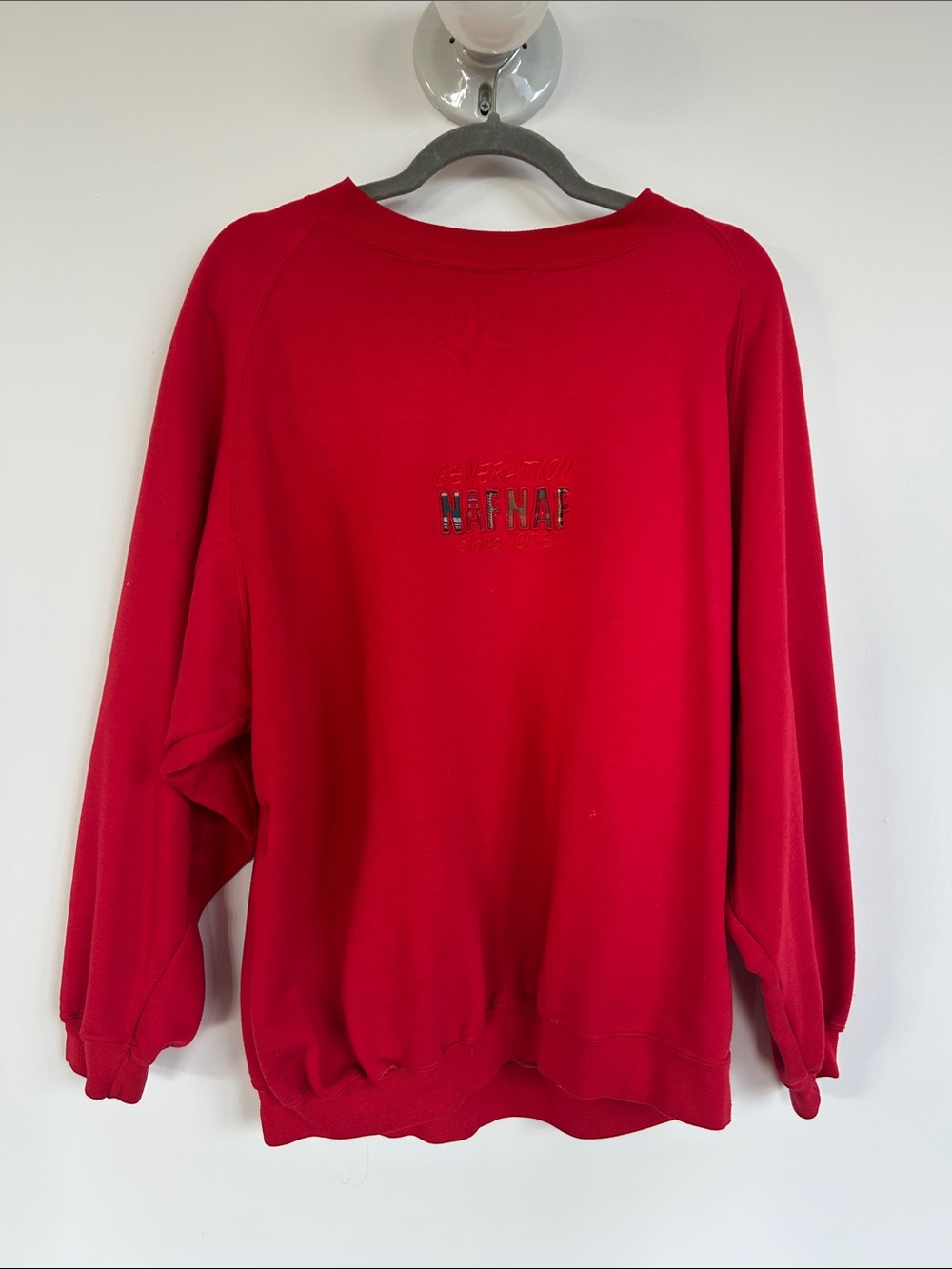 NAF NAF Bright Red Crewneck Sweatshirt - Women